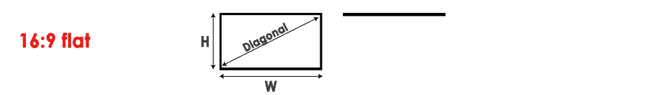 16:9 Frame screen