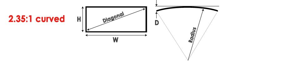 Theatre Curved Frame screen